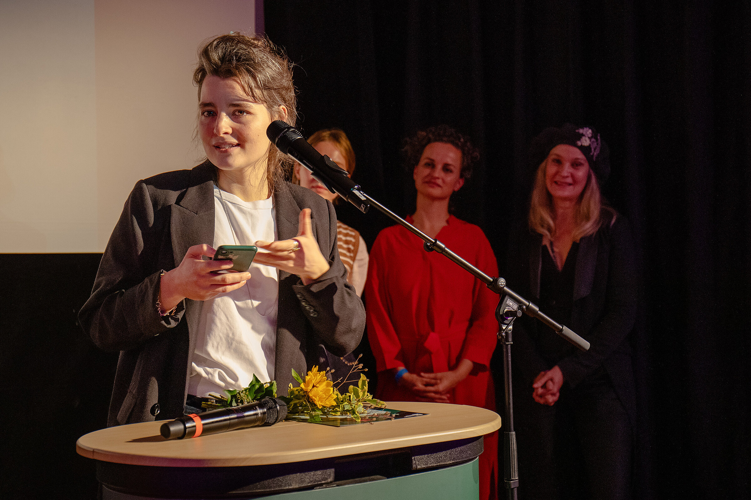 Jacqueline Jansen bei ihrer Danksagung (c) ostsee-kuestenbilder.de